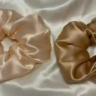 European silk scrunchies